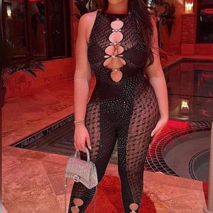 RHINESTONED JANICE JUMPSUIT